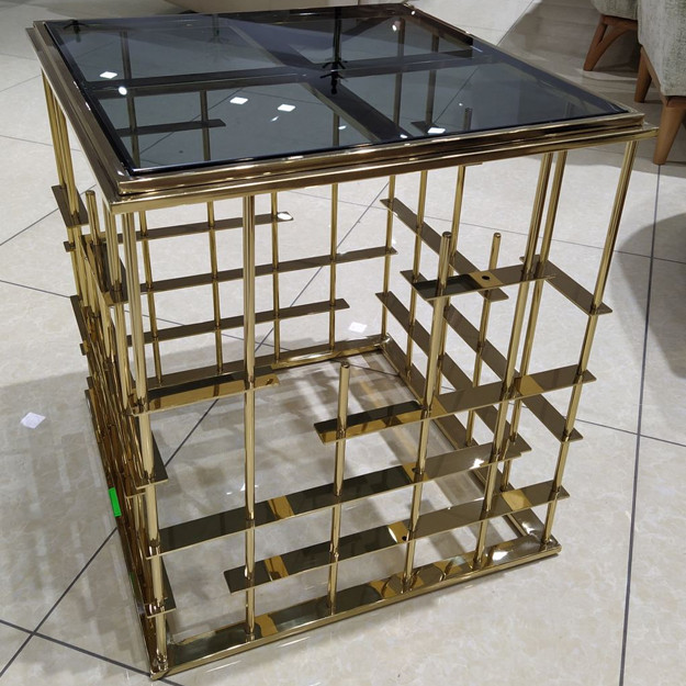 Журнальный стол Mebel House, Black-Gold