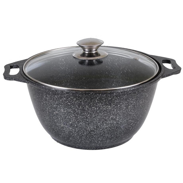 Shisha qopqoqli kastryulya Kukmara Marble Induction AP
