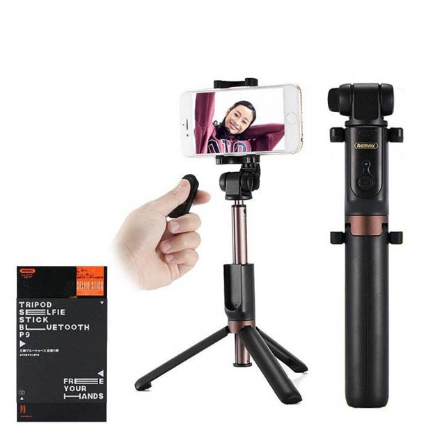 Monopad-Shtativ selfi uchun Remax P9 2 in 1 Multi-Functional Selfie Stick, Tripod