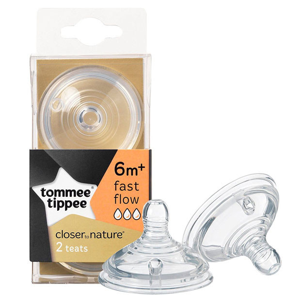 Соски для бутылочек Tommee Tippee Closer to Nature Teats Fast Flow