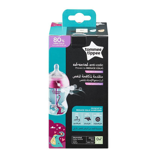 Butilka Tommee Tippee Advanced Anti-Colic Feeding Bottle 260ml, Pink