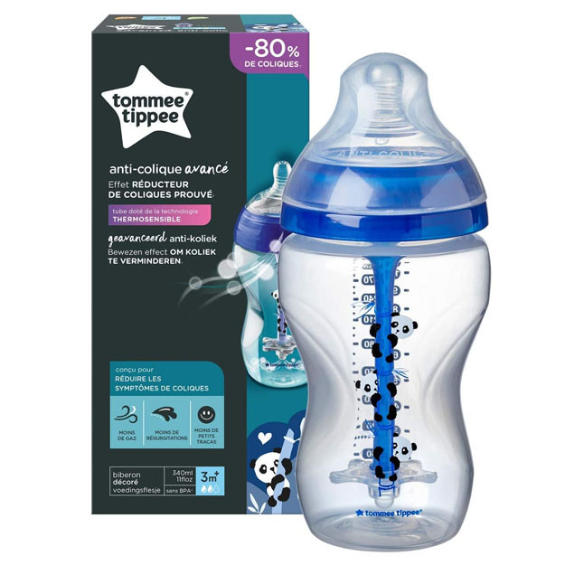 Butilka Tommee Tippee Advanced Anti-Colic Feeding Bottle 340ml, Blue