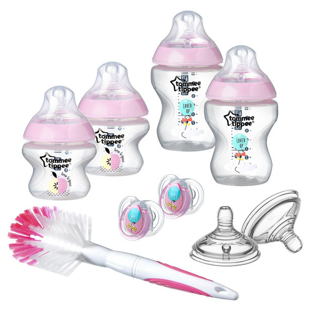Набор Tommee Tippee Closer to Nature Feeding Bottle Kit Starter Set, Pink