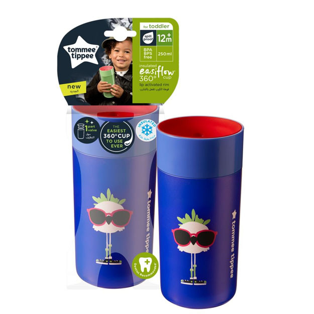 Кружка-Поильник Tommee Tippee Easiflow Tumbler  Insulated  360 Beaker Cup Blue-Green