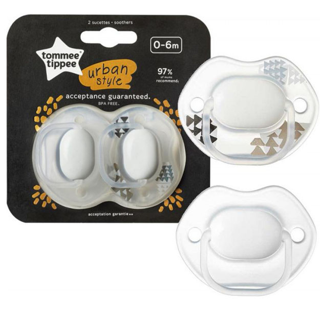 So‘rg‘ich Tommee Tippee Urban Style Soother ( 0-6 months) pack 2