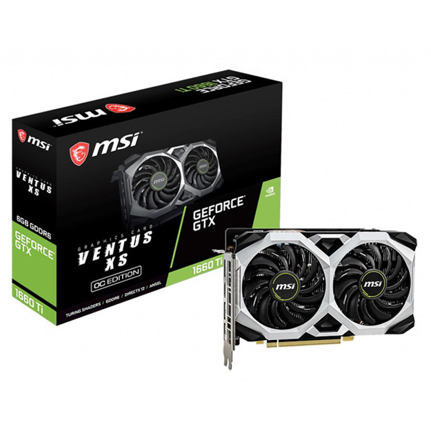 Videokarta MSI GeForce GTX1660Ti VENTUS XS 6G OC (GF_GTX_1660_TI_VENTXS6GO)