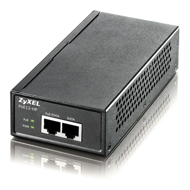 Injektor Zyxel PoE12-HP, 802.3af/at (30 Vt)