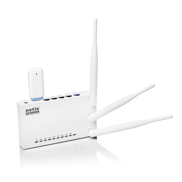 Wi-Fi router Netis MW5230 300Mbps 3*5dBi USB2.0 4G/LTE (Optika)