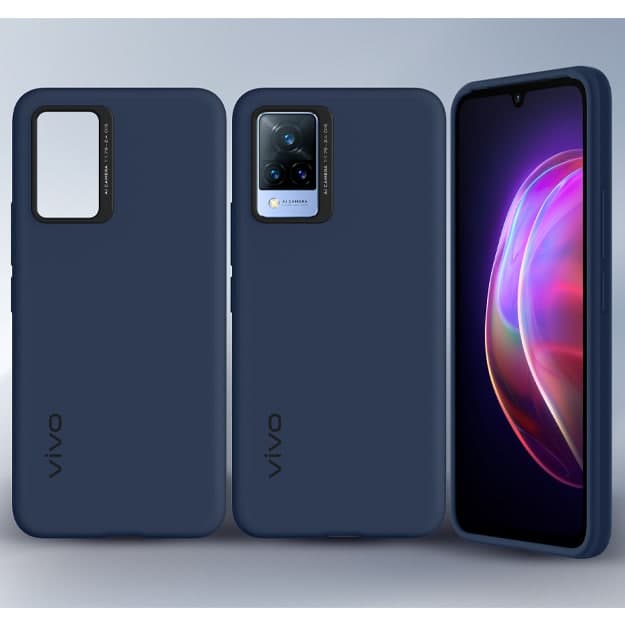Чехол Silicone Cover vivo V21 5G, Dark blue