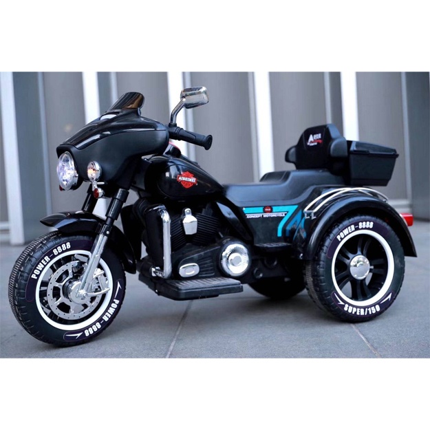 Bolalar elektr motottsikli Harley Glide EVA ABM-5288B Black