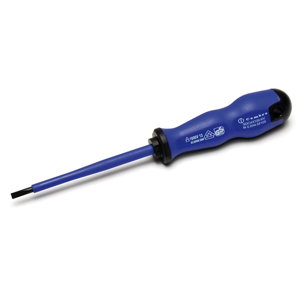 Отвёртка с плоской головкой Cembre (5,5x1mm), SDC5.5X125-KV