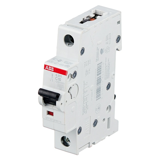 Автоматический выключатель ABB S201-C10 1P (C) 6kA