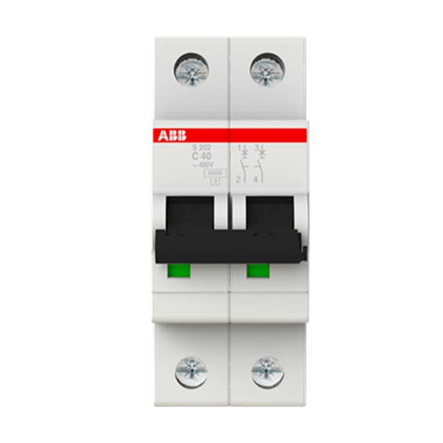 Автоматический выключатель ABB S202-C40 2P (C) 6kA