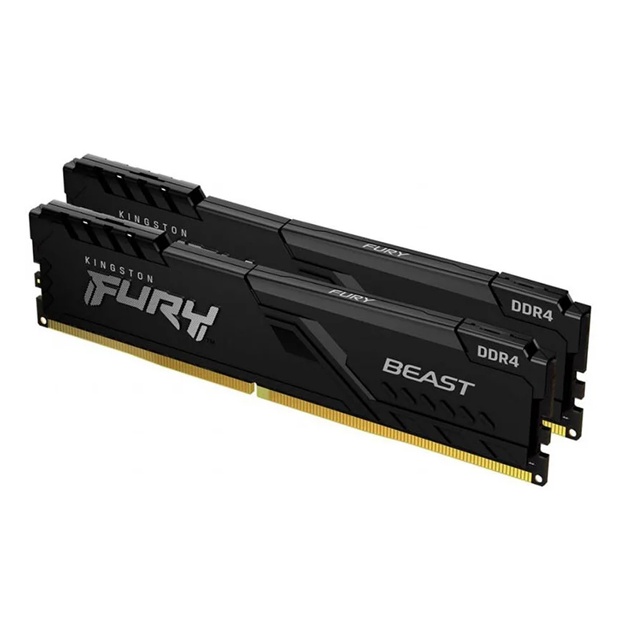 Operativ xotira Kingston DDR4 32GB Fury Beast Black (16GBx2) 3200MHz (KF432C16BB1K2/32)