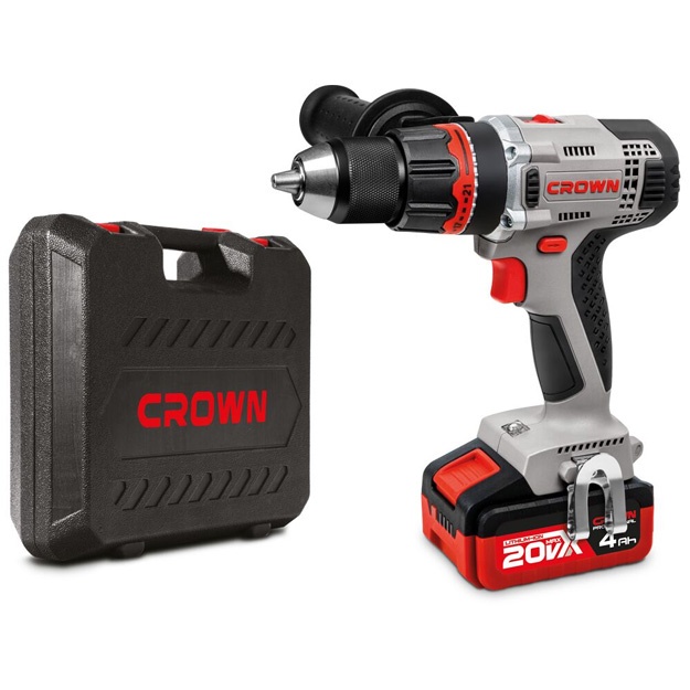 Аккумуляторная дрель-шуруповерт Crown CT21076HMX-4 BMC
