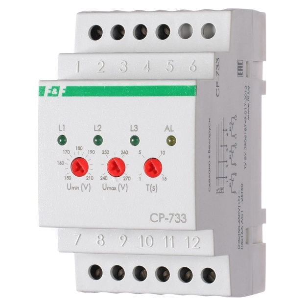 Реле контроля напряжения F&F CP-733