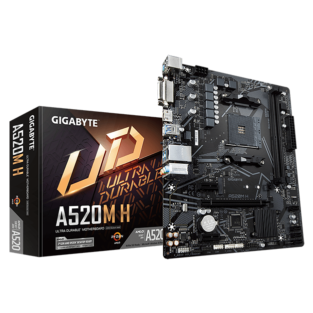 Материнская плата Gigabyte AMD A520M H