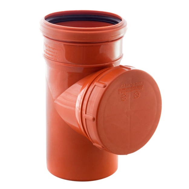 Rosturplast kanalizatsiya quvuri 50 mm to‘q sariq