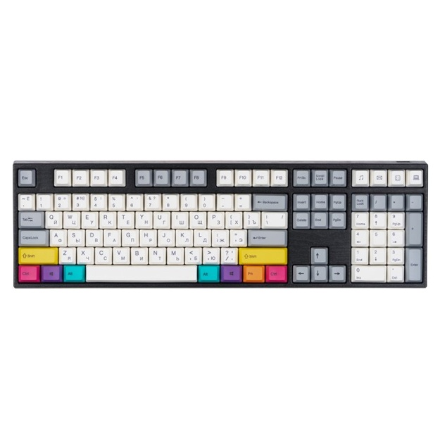 Klaviatura Varmilo VA108M CMYK Cherry MX Blue (VA108MC2W/LLK12RB)