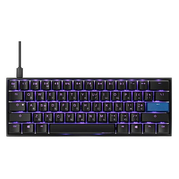 Klaviatura Ducky Mecha Mini Cherry Speed Silver Aluminium Black (DKME2061ST-PURALAAT1)