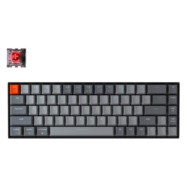 Klaviatura KEYCHRON K6 68 keys,RGB,Wireless,Black (S1_KEYCHRON)