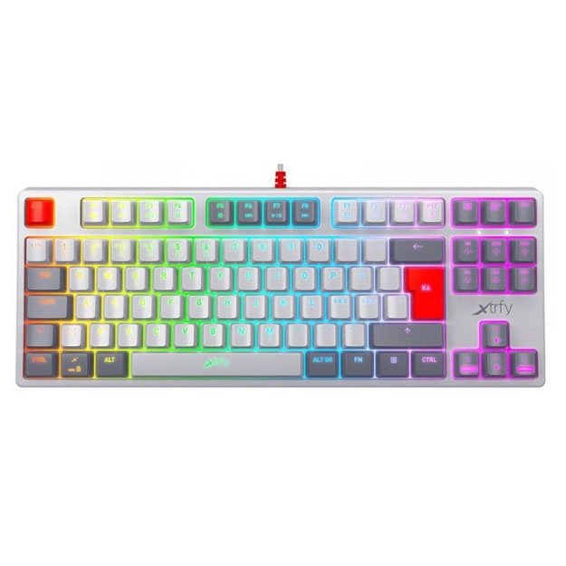 Klaviatura Xtrfy K4 TKL White | Kailh Red | RUS-ENG
