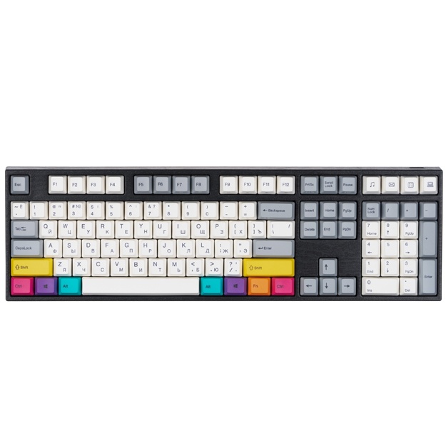 O‘yin klaviaturasi Varmilo VA108M CMYK Cherry MX Brown (VA108MN2W/LLK12RB)