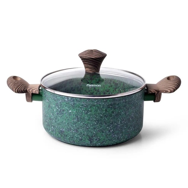 Кастрюля алюминиевая Fissman Malachite 2,7л