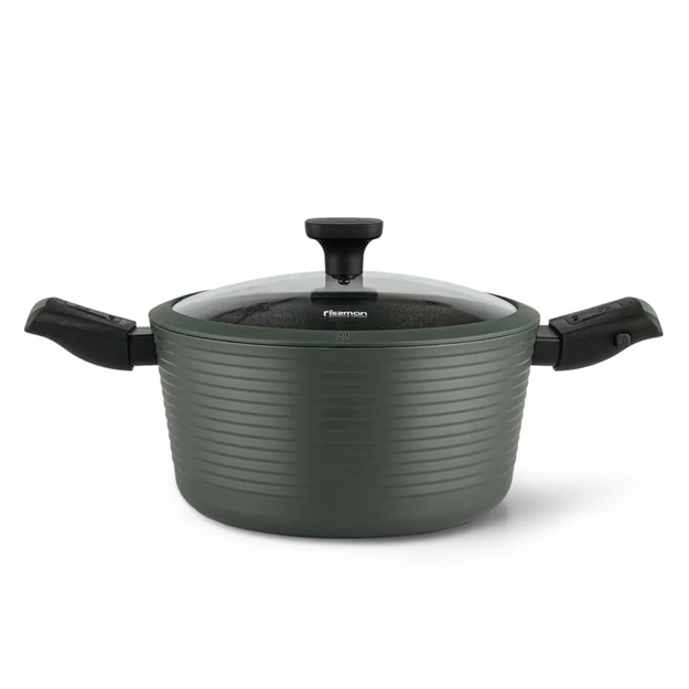 Olinadigan tutqichli alyuminiy qozon Fissman Brillian 4,5l