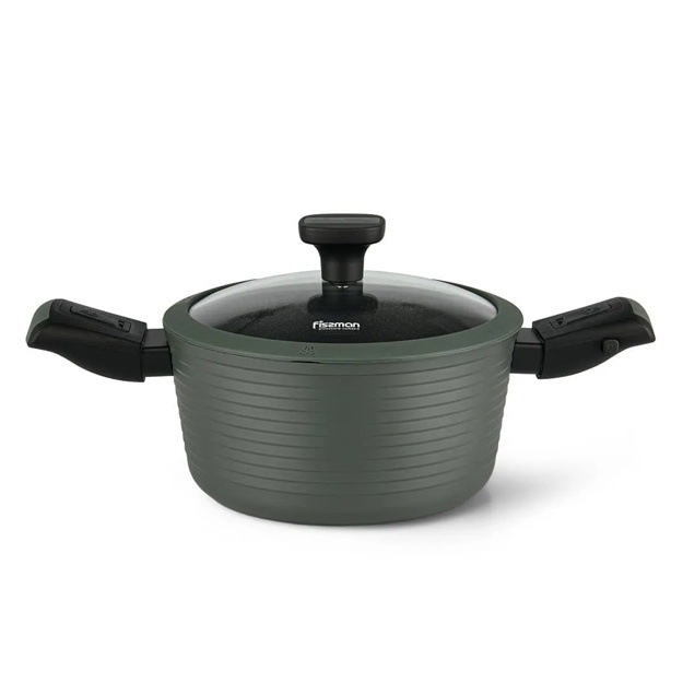 Olinadigan tutqichli alyuminiy qozon Fissman Brilliant 2,6l
