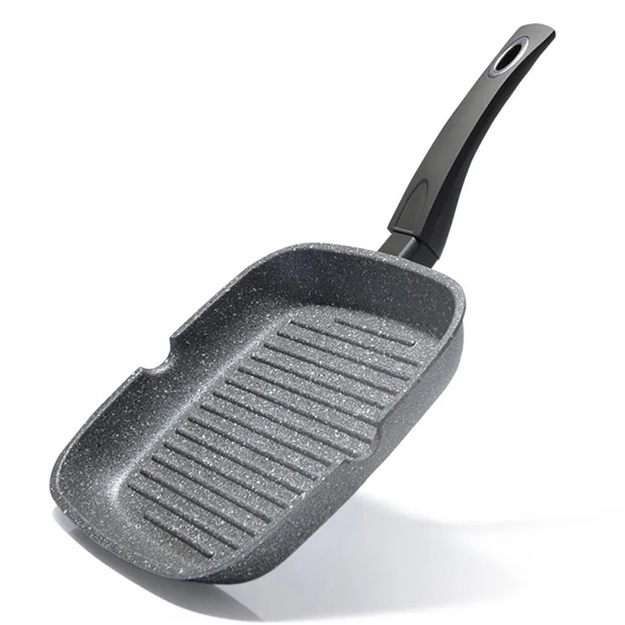 Сковорода-гриль алюминиевая Fissman Grey stone 24см 4977