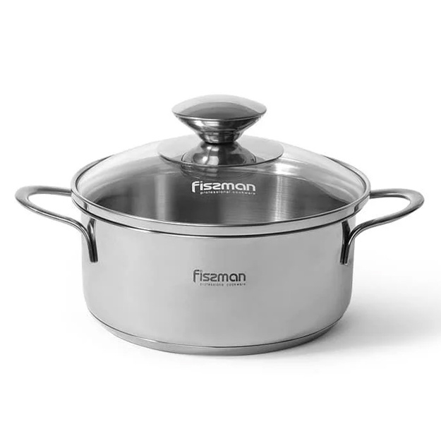 Zanglamaydigan po‘latdan yasalgan qozon Fissman Bambino 0,9l 5273