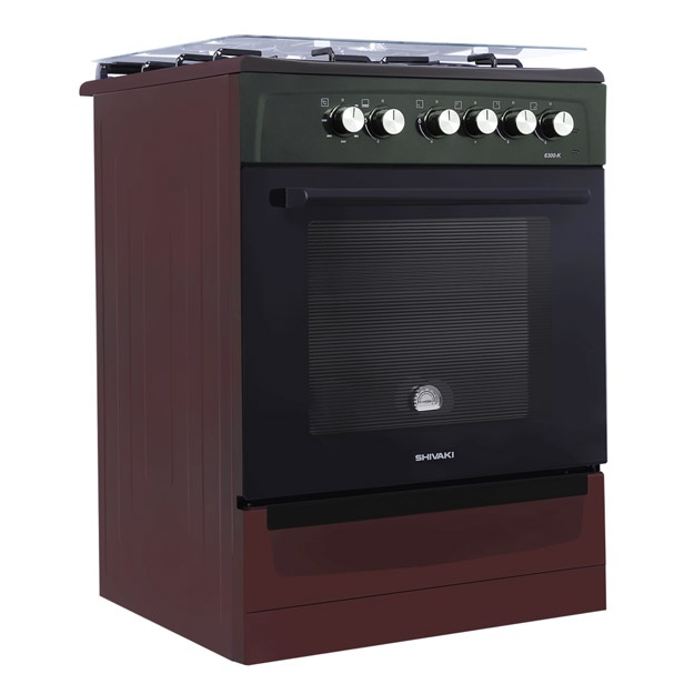 Gaz plita Shivaki 6300-K Bordo rang
