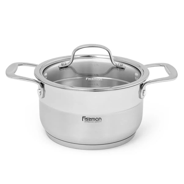 Кастрюля из нержавеющей стали Fissman Nordia 2,5л 5372