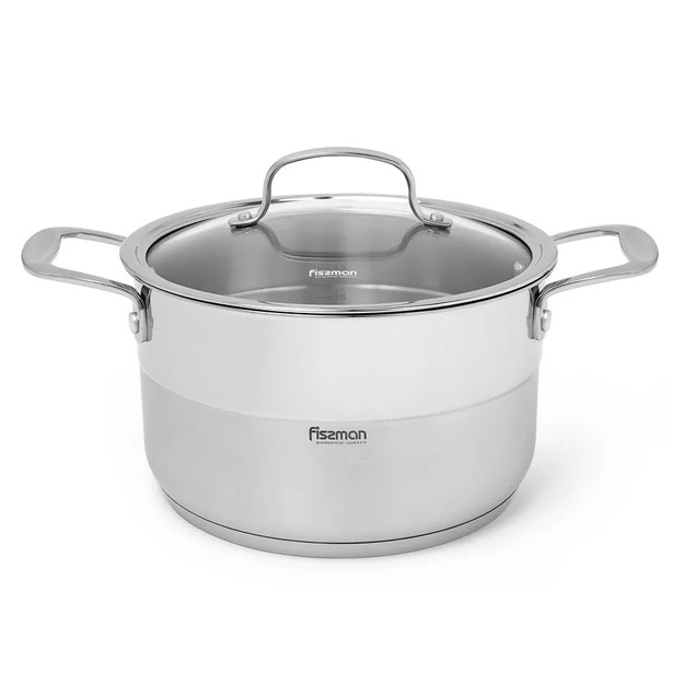 Кастрюля из нержавеющей стали Fissman Nordia 3,7л 5373