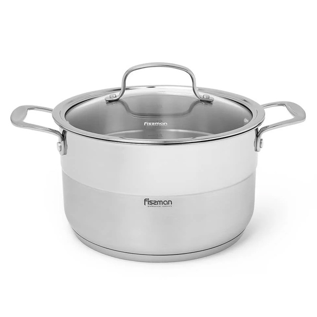 Кастрюля из нержавеющей стали Fissman Nordia 6,4л 5374