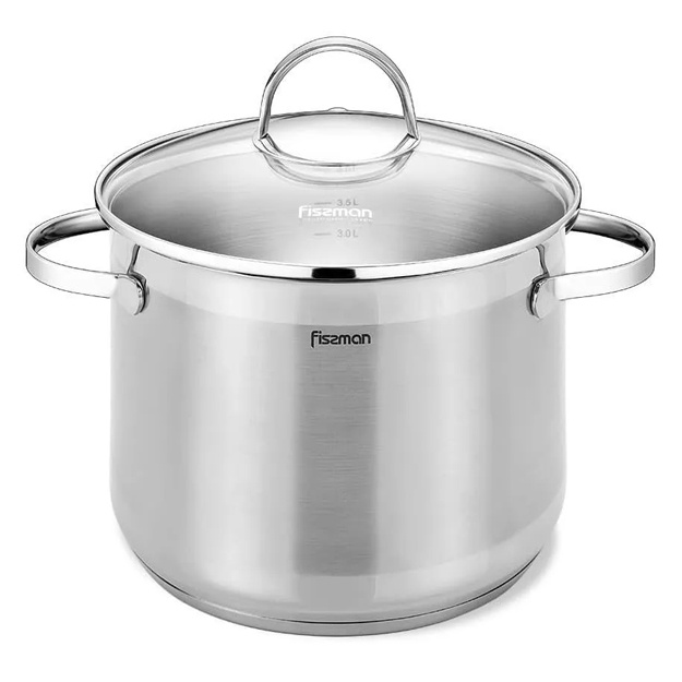 Qopqoqli zanglamas po‘lat qozon Fissman Gabriela 4,5l 5120