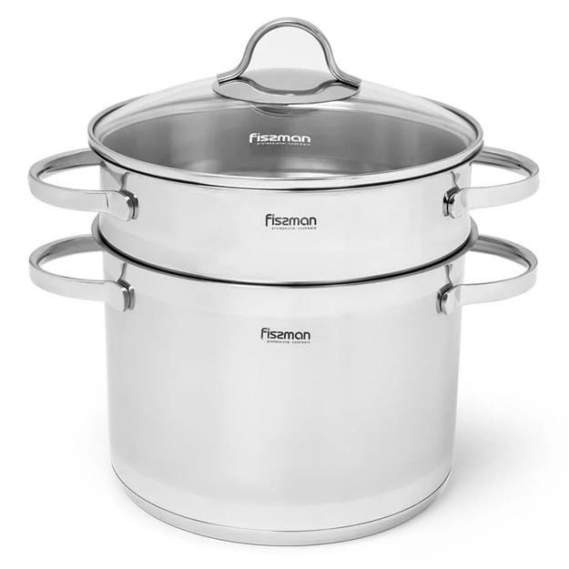 Zanglamaydigan po‘lat manti-qozon Fissman Gabriela 4,5l 5097