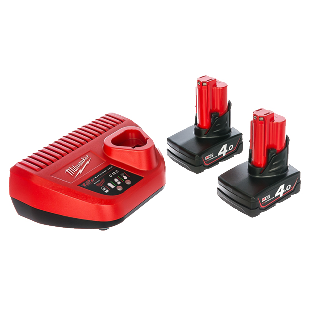 Энергокомплект Milwaukee M12 NRG-402 (4933459211)