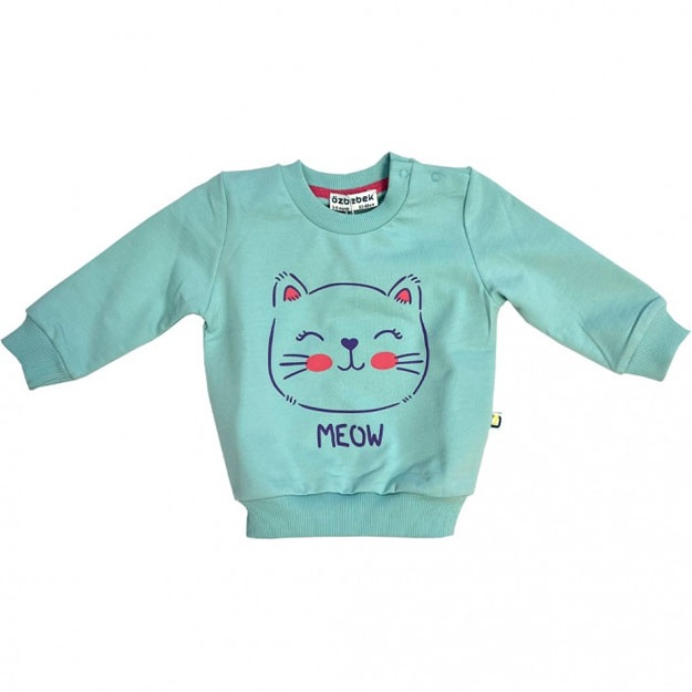 Djemper Meow O'zbebek A22-01-0003 50-56sm (0-1oy) Yashil