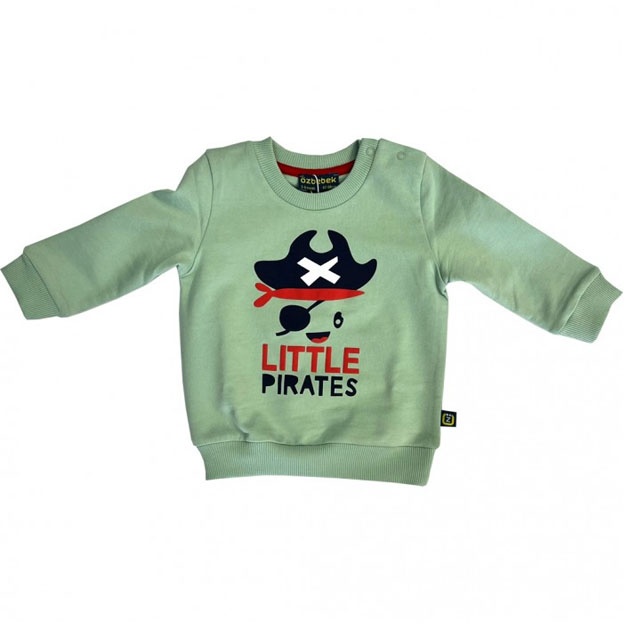 Djemper Little Pirates O'zbebek A22-01-0016 62-68sm (3-6oy) Yashil