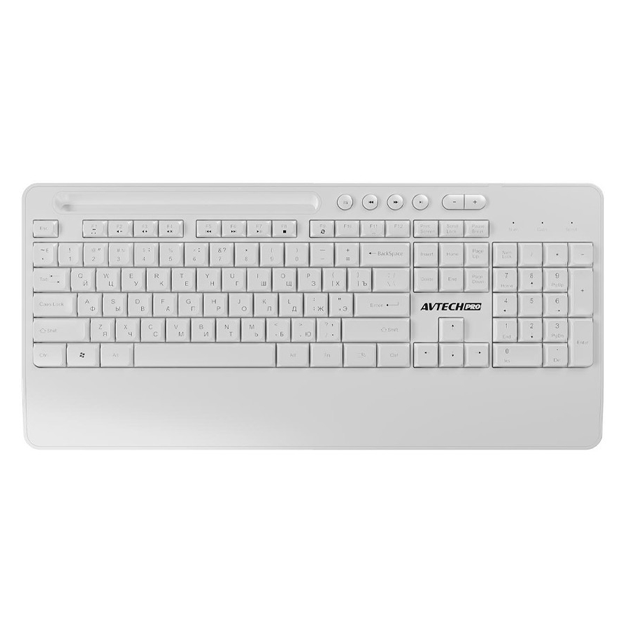 Komplekt (simli klaviatura+sichqoncha) Avtech Pro C303 Oq