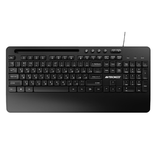 Komplekt (simli klaviatura+sichqoncha) Avtech Pro C303 Qora