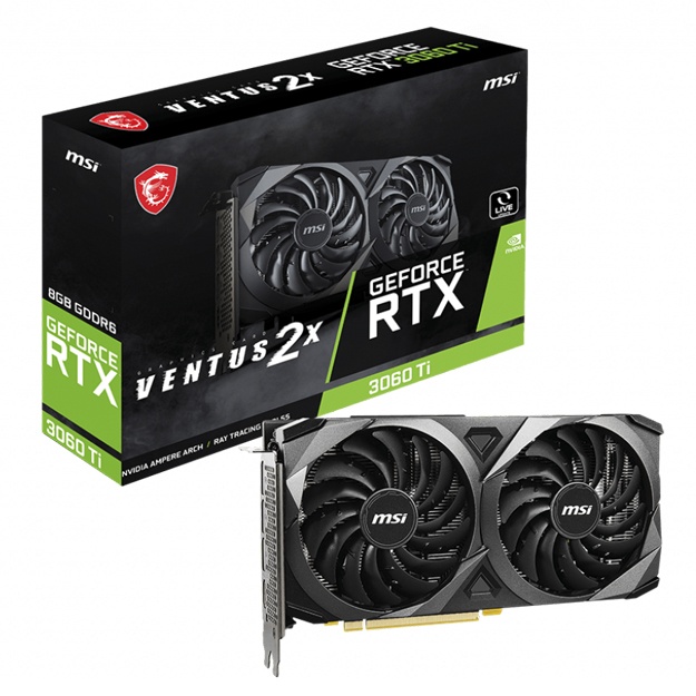 Видеокарта MSI 3060Ti-VENTUS-2X-V1-LHR 8GB GDDR6