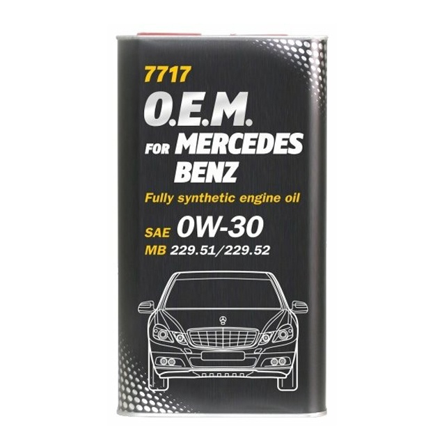 Motor moyi Mannol 7717 O.E.M. for Mercedes Benz 0W-30 Metal 4 l