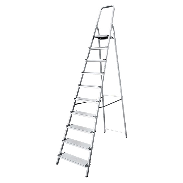 Qadamli alyuminiy zinapoya 130 mm NV1117 1×10 qadam
