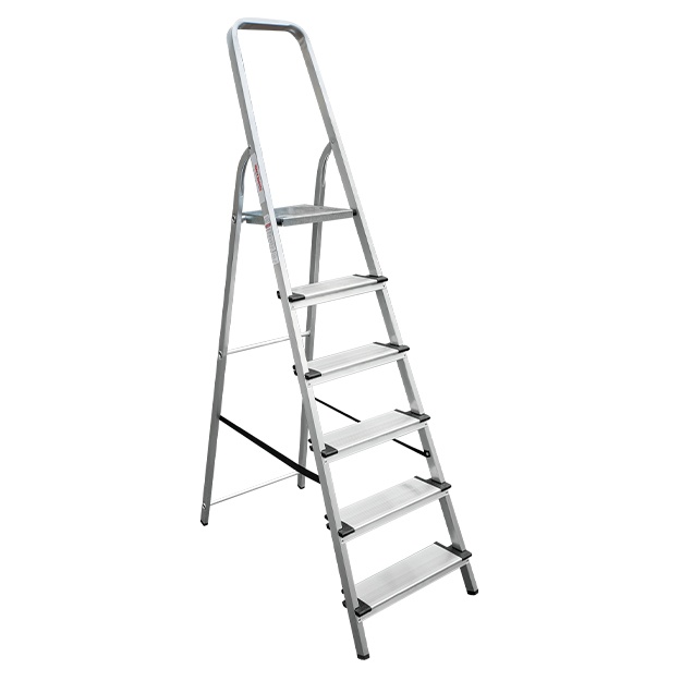 Qadamli alyuminiy zinapoya 130 mm NV1117 1×6 qadam