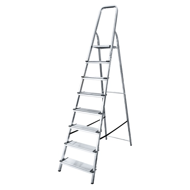 Qadamli alyuminiy zinapoya 130 mm NV1117 1×8 qadam