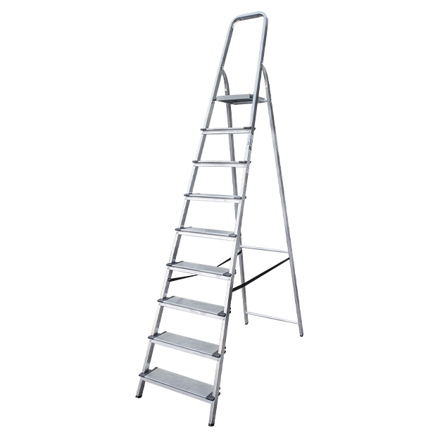 Qadamli alyuminiy zinapoya 130 mm NV1117 1×9 qadam
