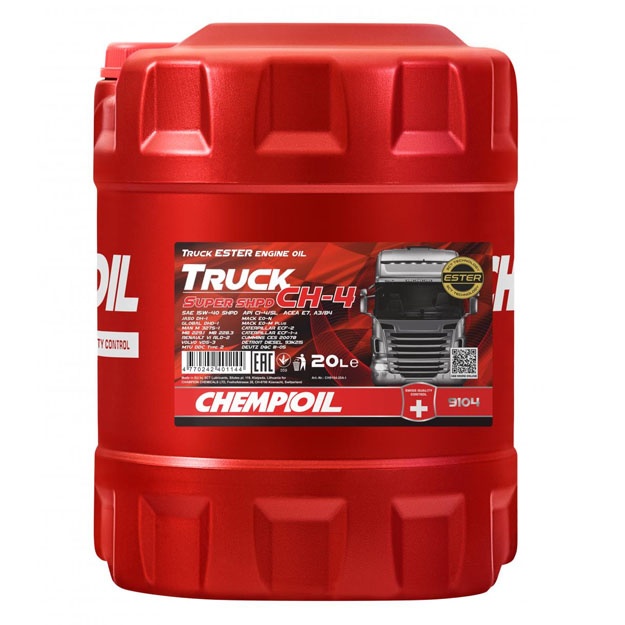 Моторное масло Chempioil CH-4 TRUCK Super SHPD 15W-40 20 л